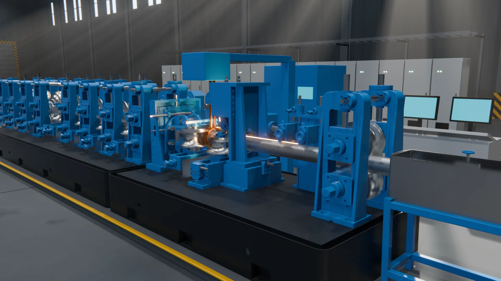 Illustrative render: HF welding