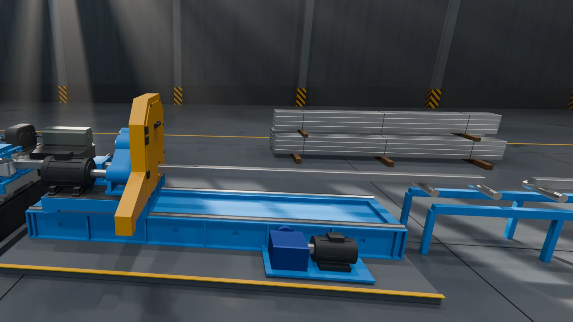 Illustrative render: Cutting & run-out
